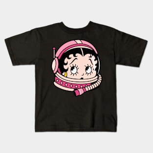 Little girl in space Kids T-Shirt